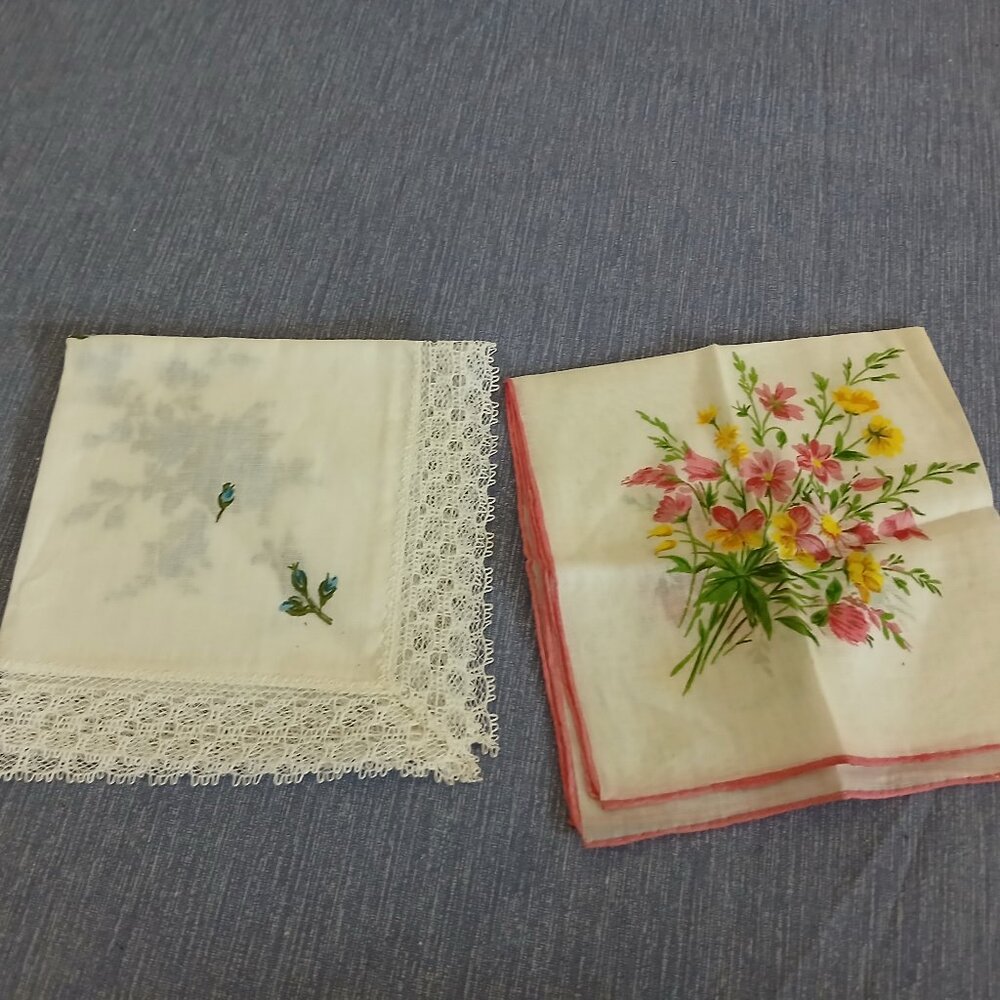 Vintage Hankerchiefs x 2